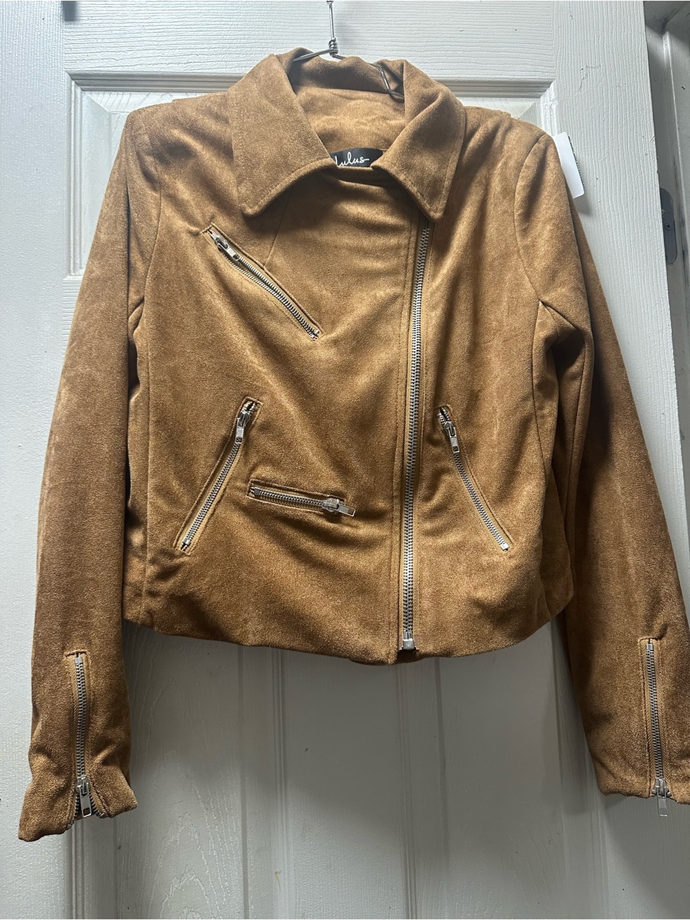 Lulu's Camel Moto Jacket size large